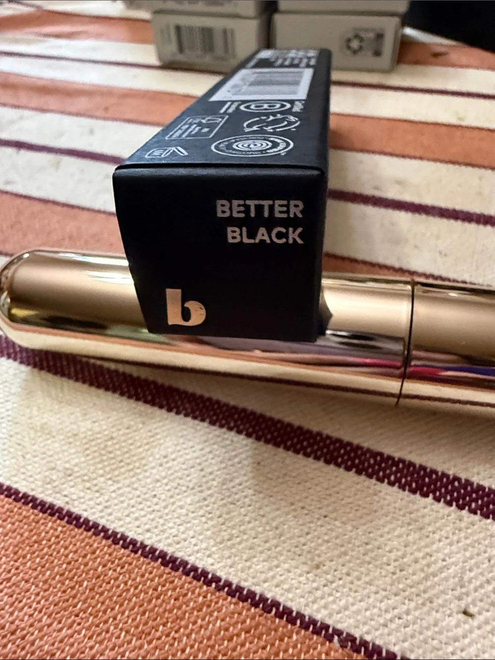 Beautycounter Think Big All-In-One Mascara — Gold Metallic Tube